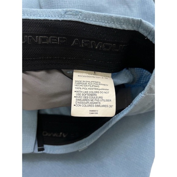 Under Armour Golf Drive Tapered‎ Lightweight Stretch Blue Pants Men Size 40/30 - Picture 5 of 6